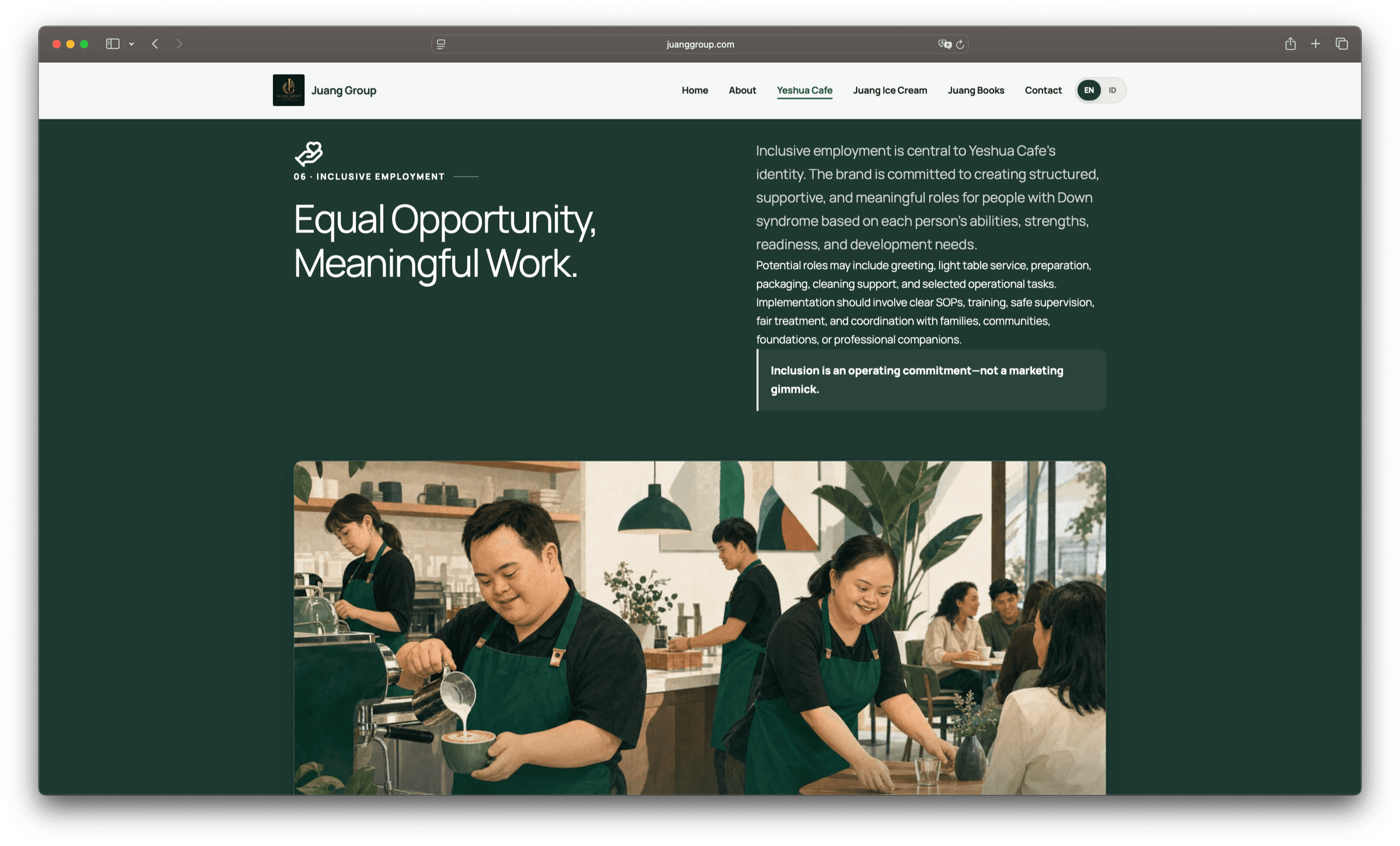 Inclusive Employment screenshot