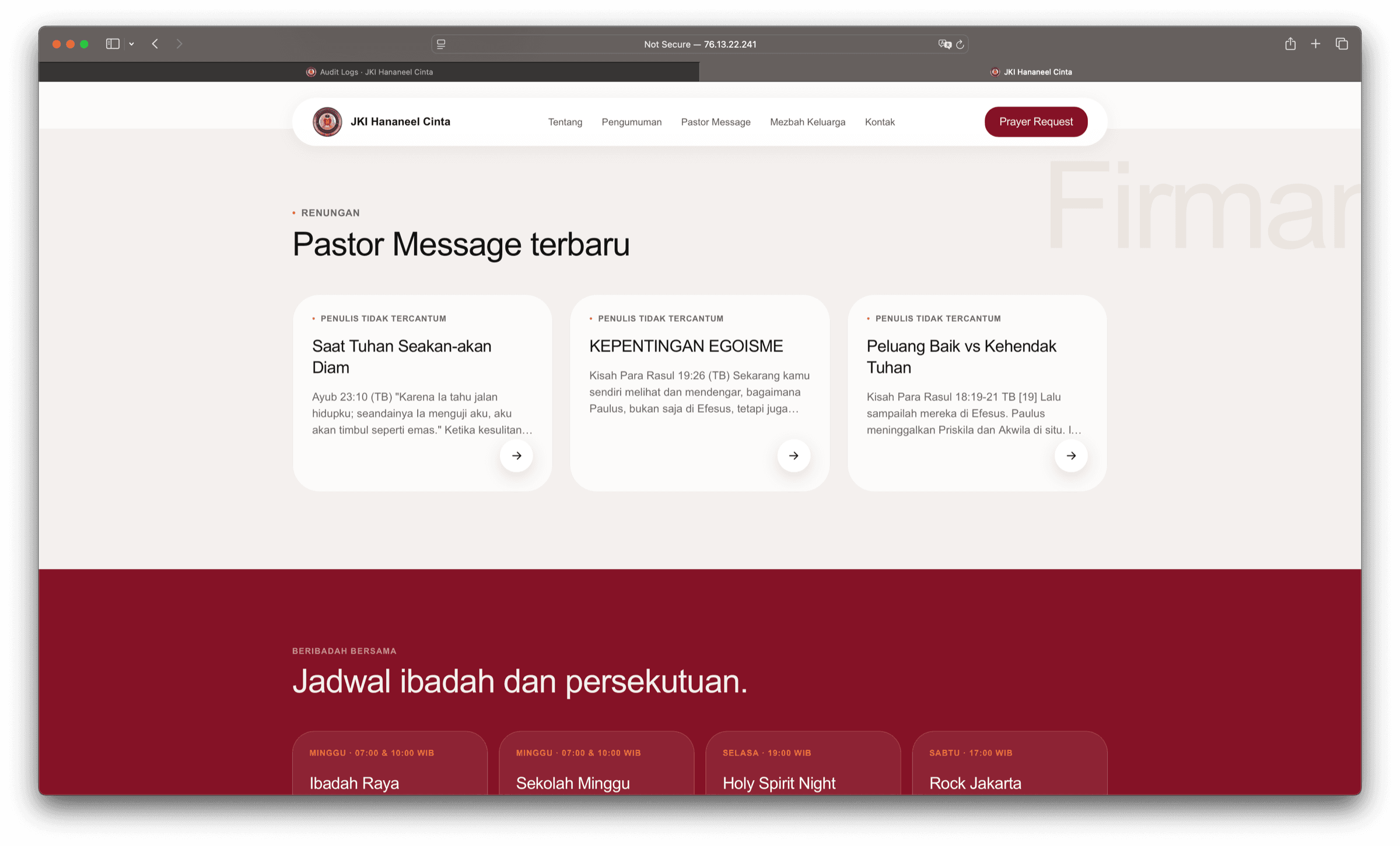 Pastor Message Terbaru screenshot